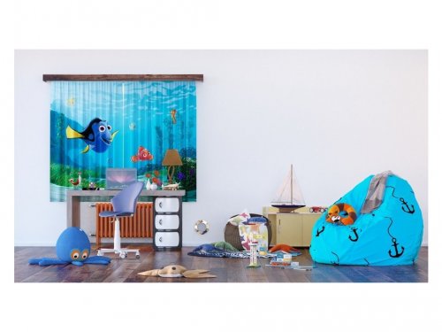 Dětský fotozávěs Nemo FCSXL4320 textilní foto závěs / závěsy s fototiskem FCSXL-4320 (180 x 160 cm)  2 díly  AG Design