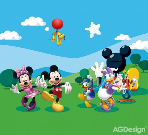 Fotozávěs Disney Mickey Mouse FCSXL-4307 textilní foto závěs FCSXL4307 / foto-závěsy s fototiskem (180 x 160 cm) AG Design