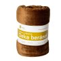 Deka beránek - mikroplyšová deka s beránkem v hnědé barvě je velmi příjemná a hřejivá