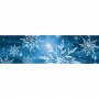 Elegantní ubrus - běhoun TS V04 se modrými sněhovými vločkami vytvoří vánoční atmosféru nejen u štědrovečerní večeře