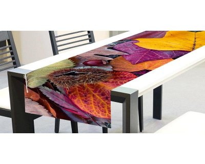 Ubrus - běhoun na stůl Podzimní listí TS 013 / ubrusy - běhouny na stůl 40 x 140 cm Dimex
